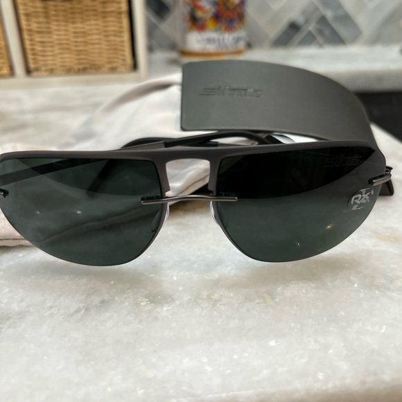 New Silhouette sunglasses. Gunmetal grey frame. Super light! - Picture 3 of 4
